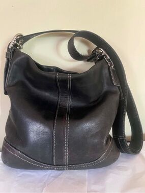 Coach Y2K Leather Hobo Crossbody Bag